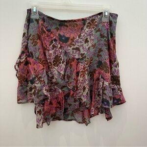Free People Multicolor Floral Skirt